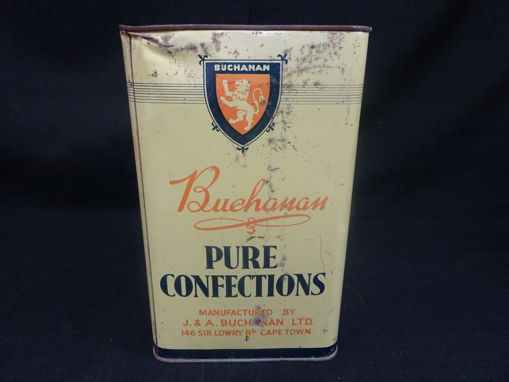 Stunning Vintage Bachanan Pure Confections Tin (See My Description)