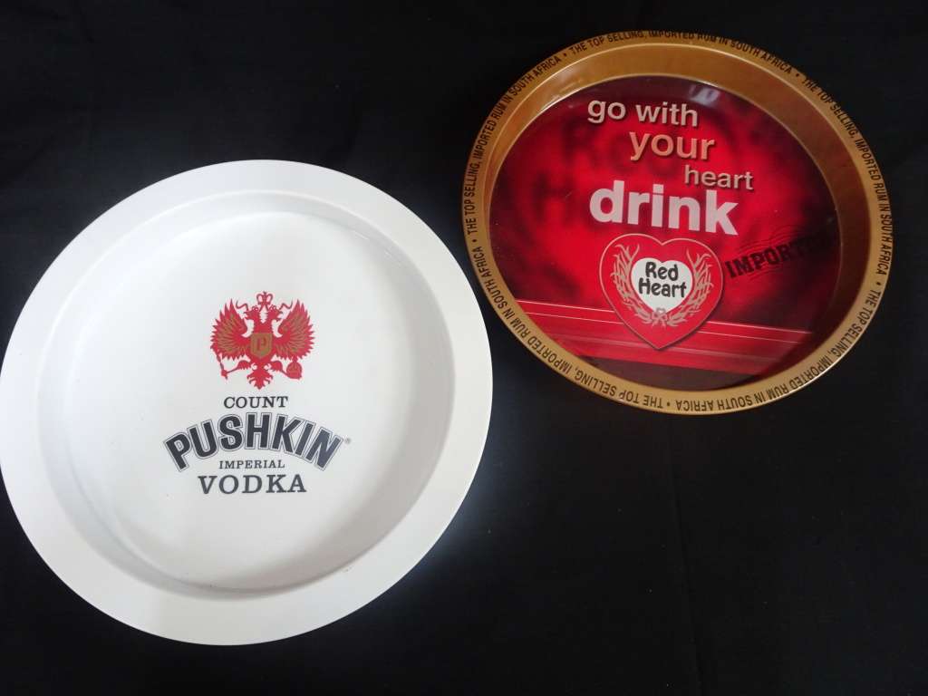 Two Vintage Bar Trays In Excellent Condition (See My Description)