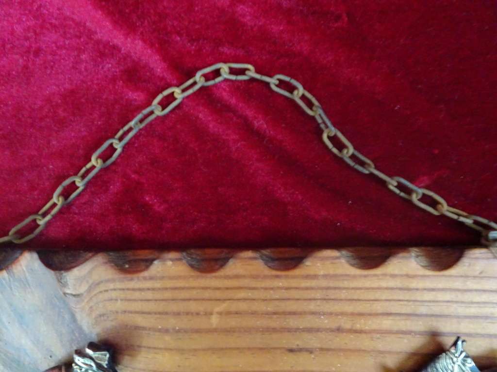 Vintage Hanging Horses Rustic/Primitive Home Décor On Wood (See My Description)