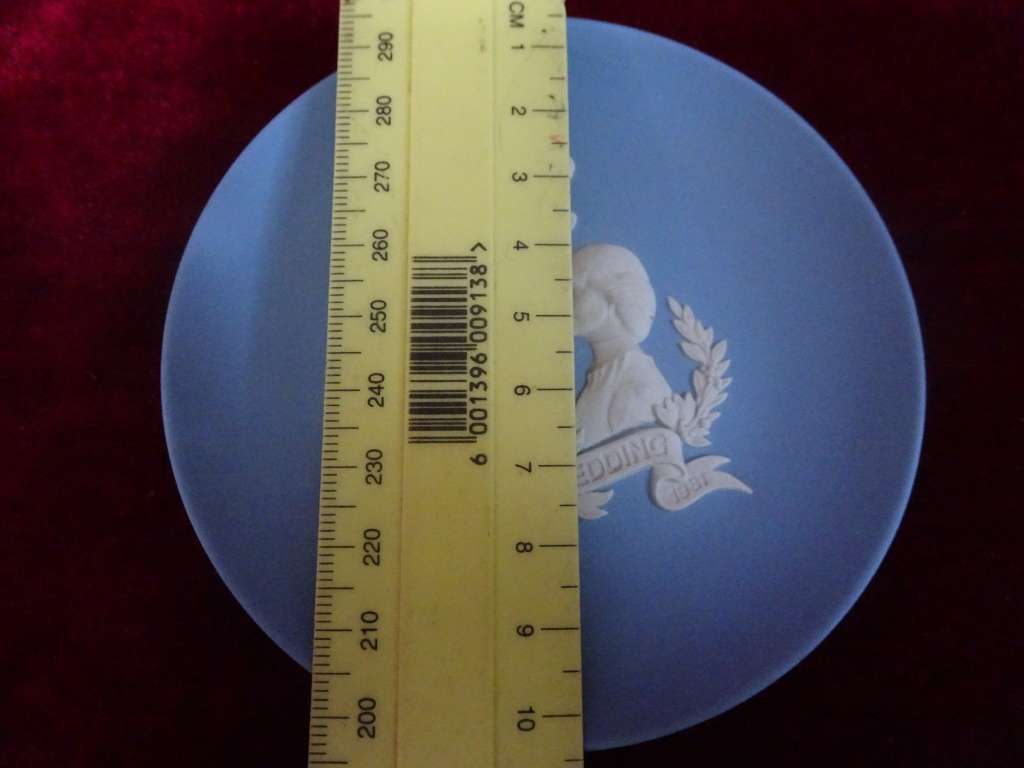 Rare Vintage Wedgwood England Blue Jasperware Plate Prince Charles&Lady Diana Spencer Royal Wedding