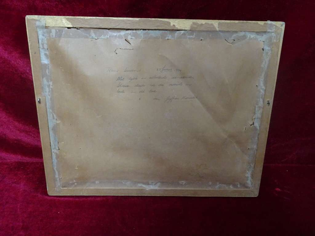 TRETCHIKOFF !! Vintage Framed Fine Art Print - Poinsettia