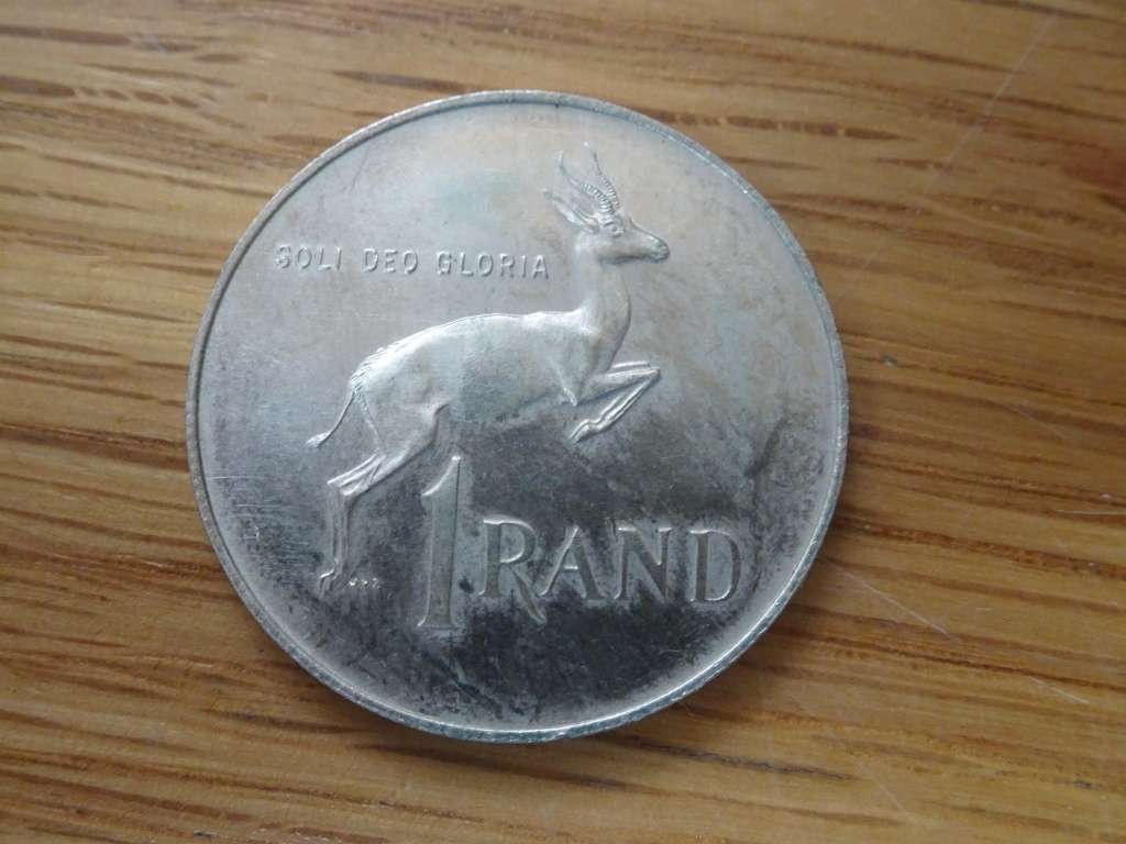Republic Of South Africa Silver 1973 One Rand Coin