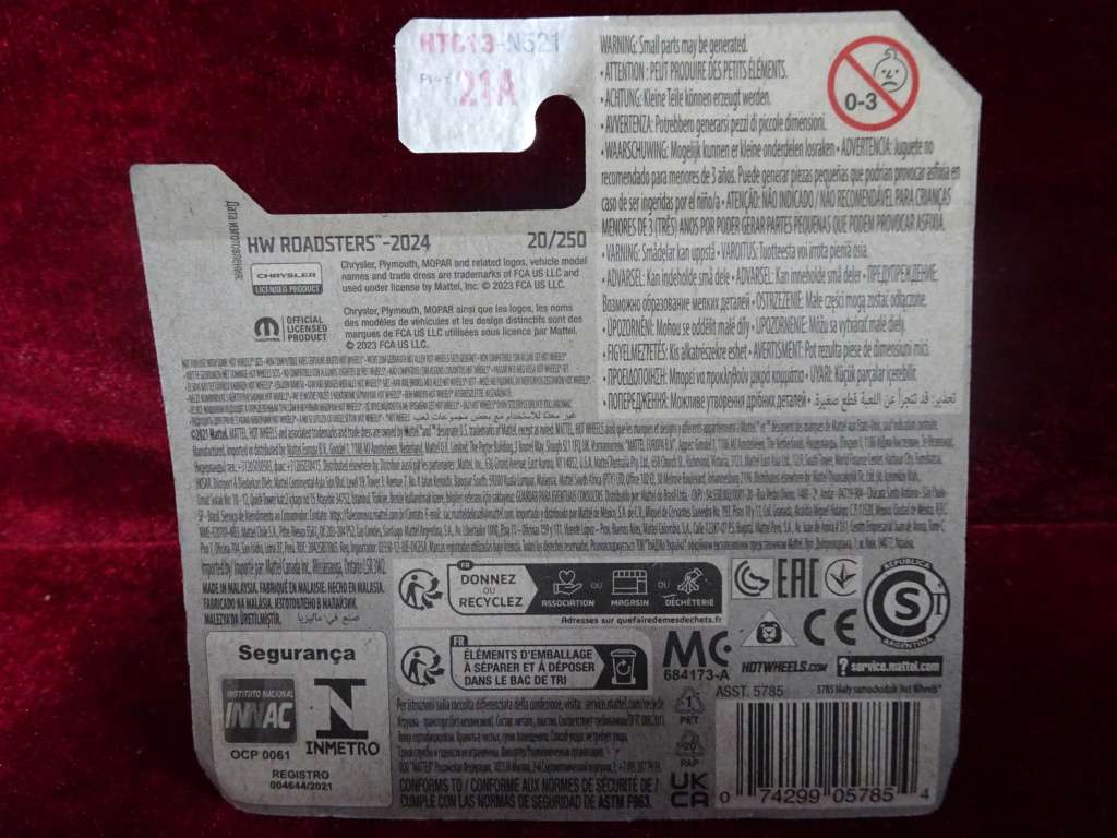 2024 HotWheels Collection `70 Plymouth Barracuda (HW Roadsters 3/5) - Still Sealed