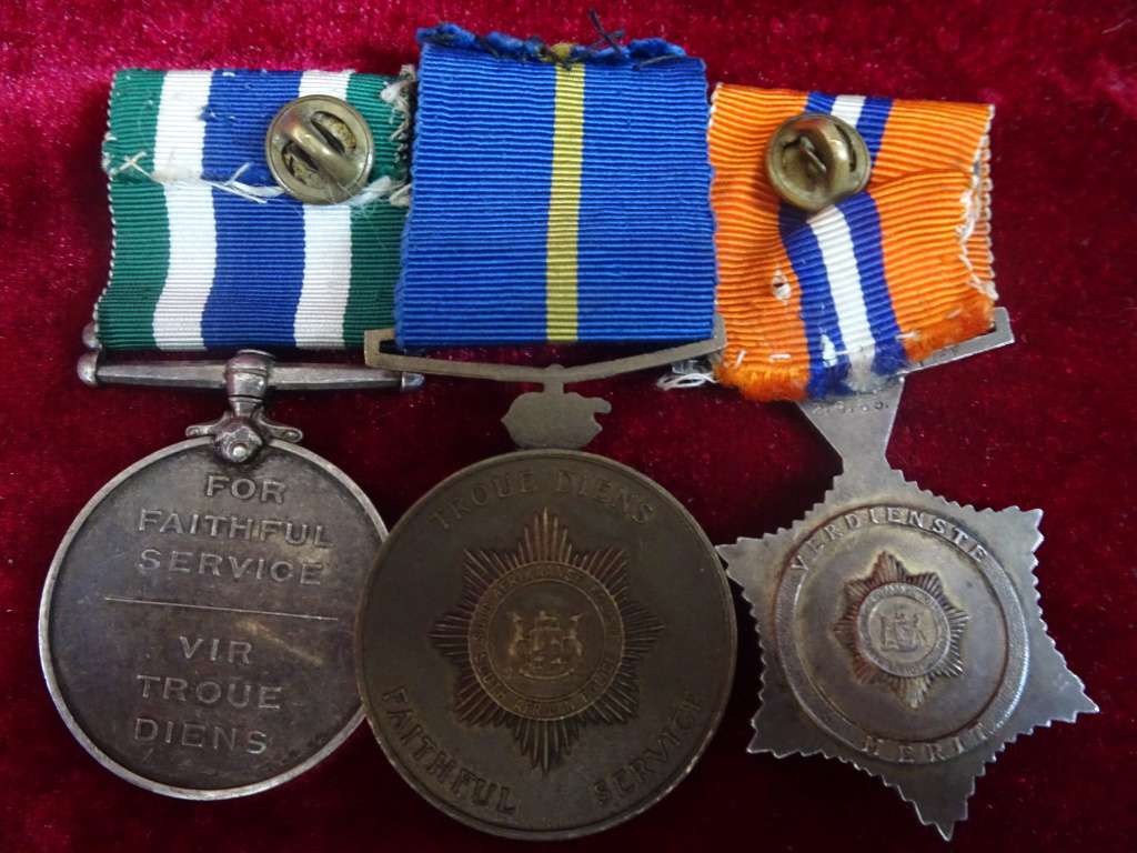 Set Of South African Police Medals Awarded To 16969 (V) Serst W.J.T Retief (See My Description)
