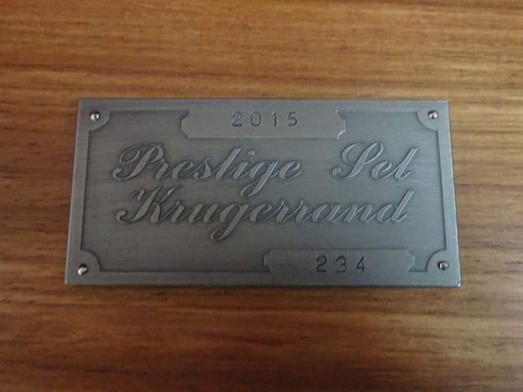 Stunning 2015 Prestige Set Krugerrand (Set Number 234) - In Original Box