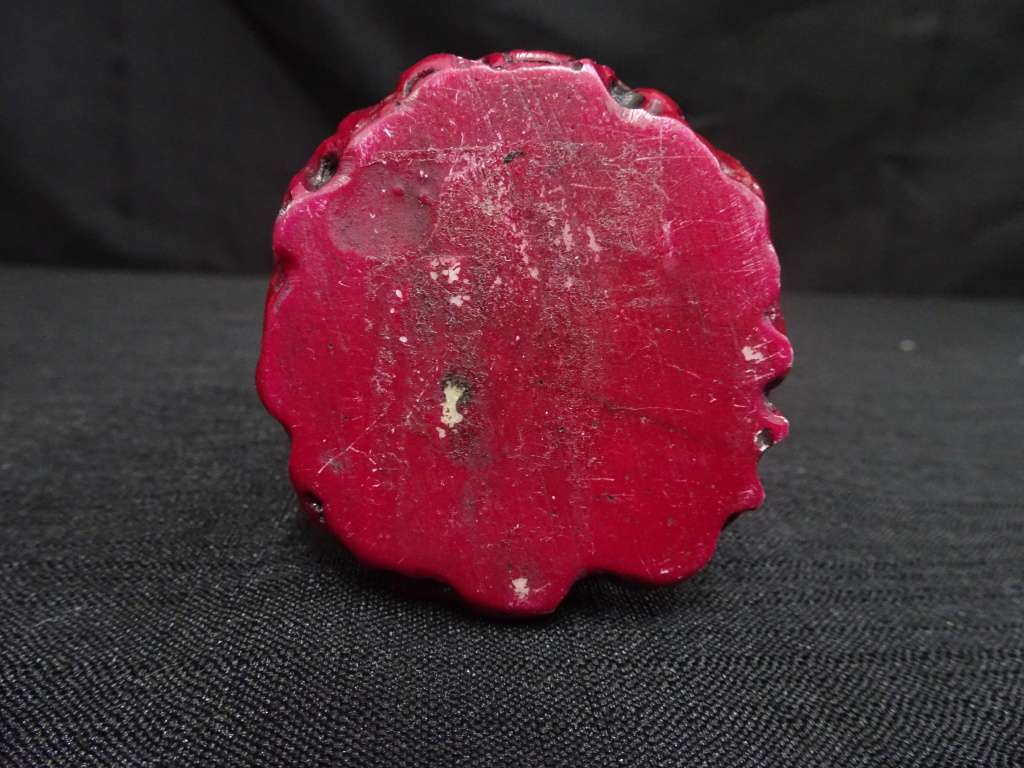 Vintage Red Resin Chinese God Figures Fu Lu Shou / Wise Men - Set Of 3 - See My Description