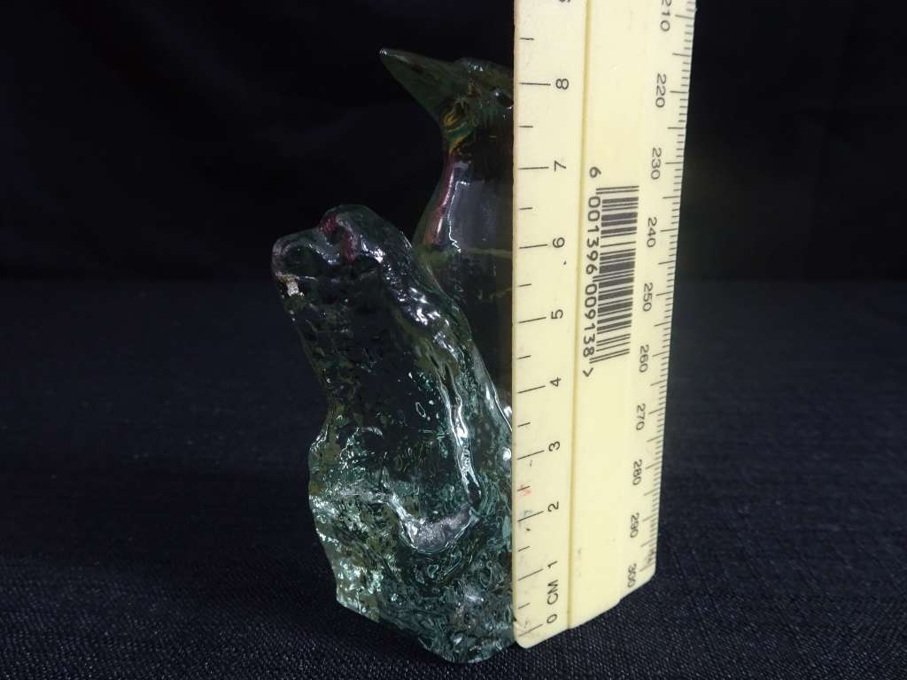 Svenskt Glass Crystal Woodpecker Bird Wren RSPB Limited edition Signed P.Hoff. Paperweight