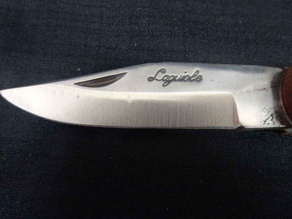 Vintage Laguiole Folding Pocket Knife With Wooden Handle And Corksrew - In Excellent Condition
