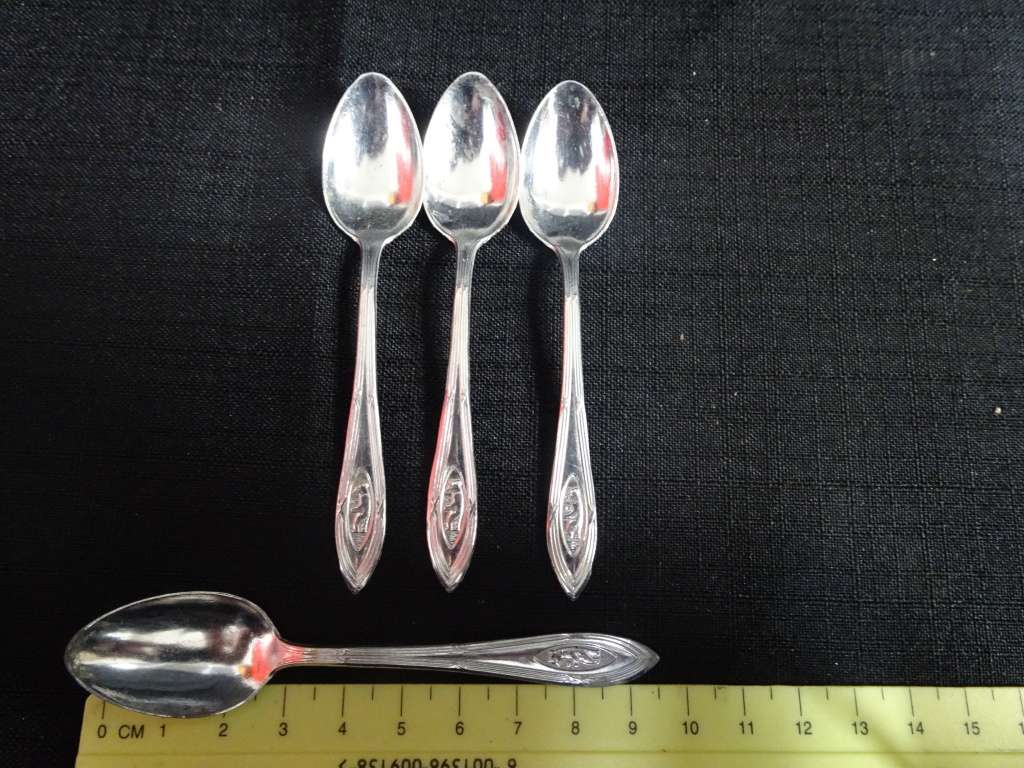 Lovely Germany Aluminum Kiddies Cutlery Set - In Good Condition