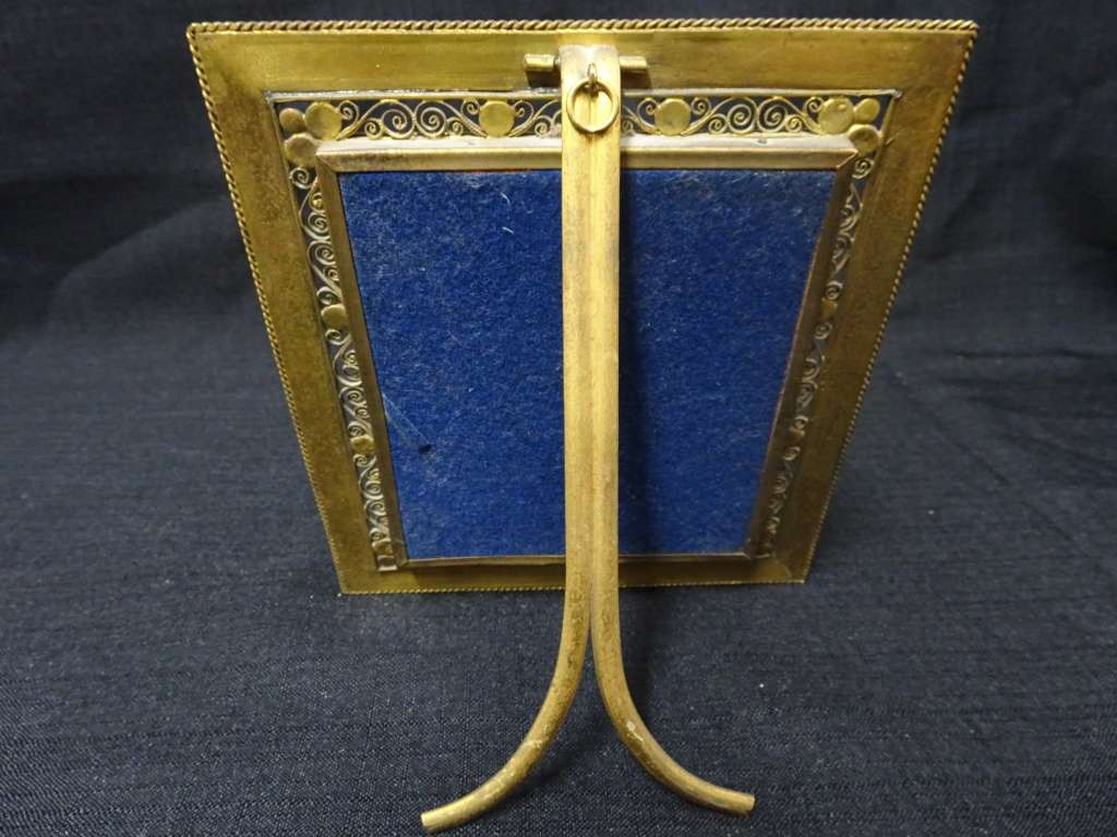 Antique Set Of Two Miniature 19th Century Signed Portrait Paintings In Ornate Frame-See Description