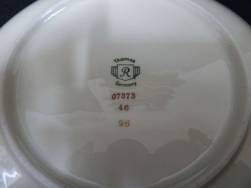 Stunning Four Piece Thomas Ivory Bavaria Floral Wild Flower Salad Plates - Made In Germany