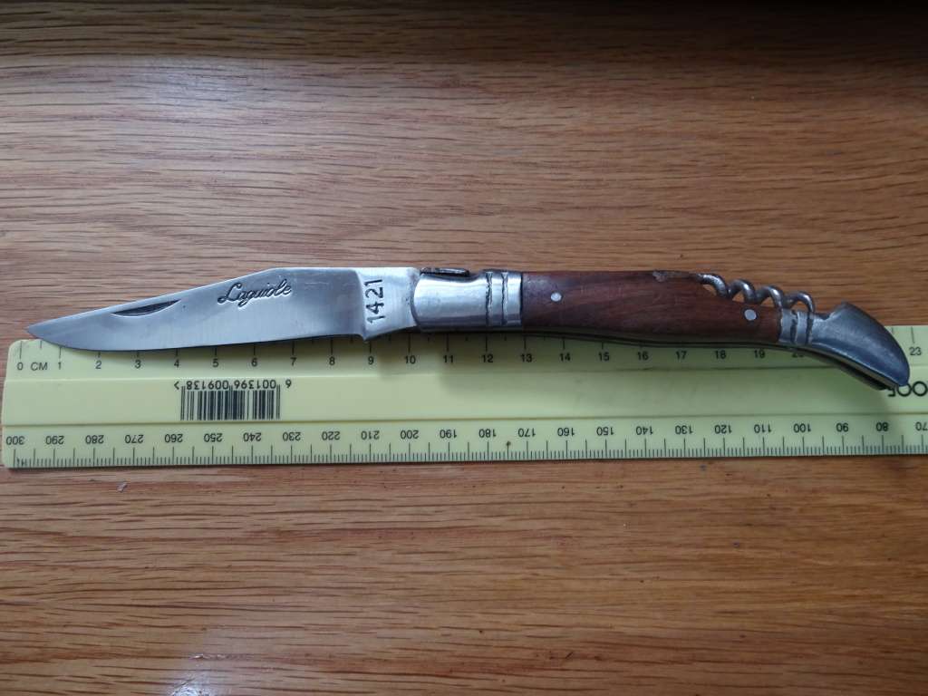 Fabulous Vintage `Laguiole 1421` Folding Knife Single Blade