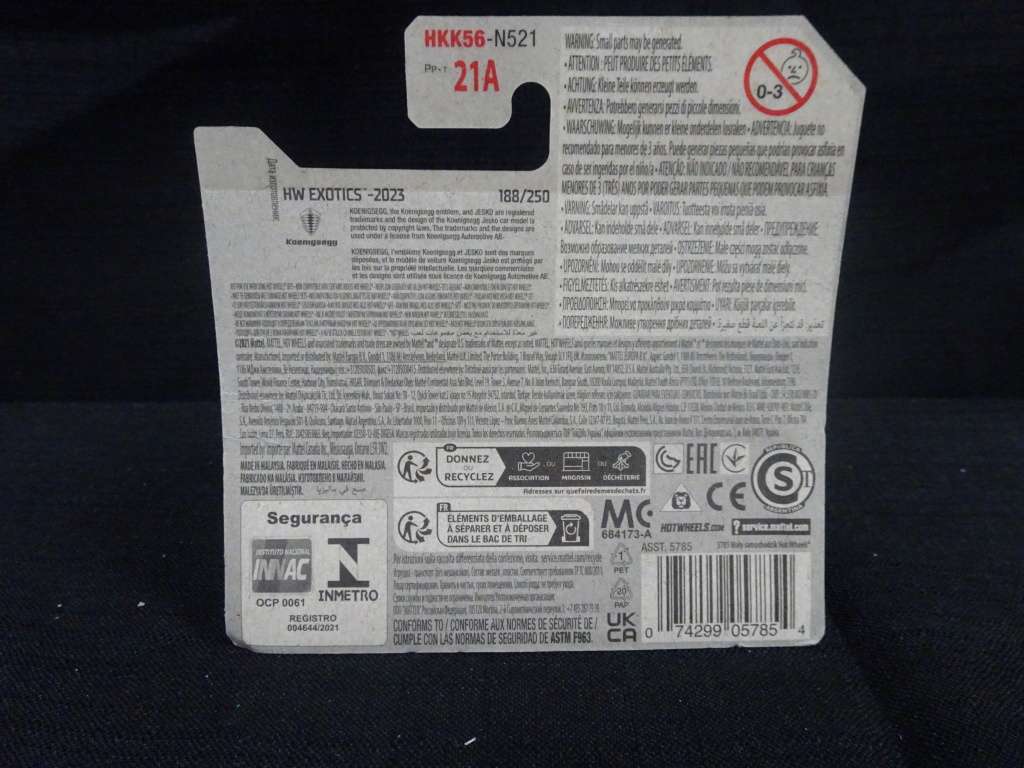 2023 HotWheels Collection Koeningsegg Gemera - HW Exotics - Still Sealed