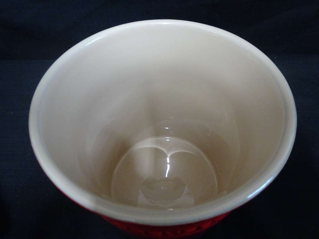 Le Creuset Crock Canister (XL) Cerise Red Ombre Stoneware Lided Kitchen Jar - In Excellent Condition