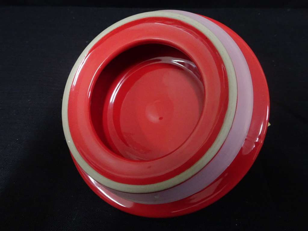 Le Creuset Crock Canister (XL) Cerise Red Ombre Stoneware Lided Kitchen Jar - In Excellent Condition