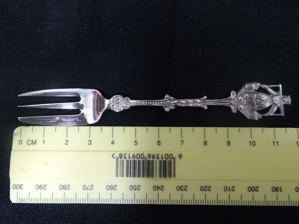 Six Piece Holland Netherlands Dessert Fork Silver Plate Vintage Collectible Set In Original Box