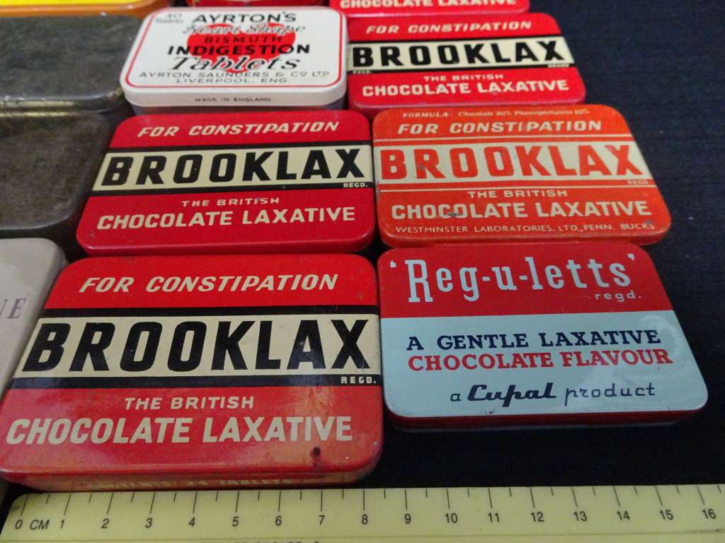 Lovely Big Collectioin Of Seventeen Vintage Tins - See Description