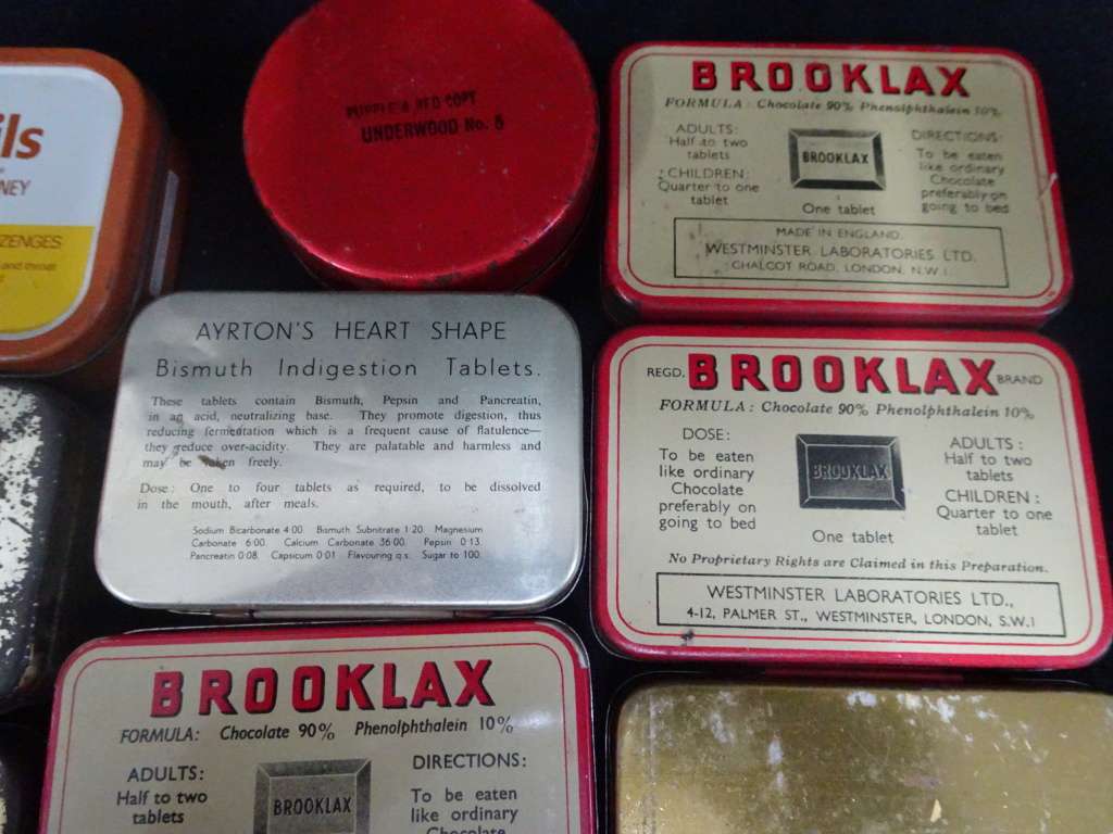 Lovely Big Collectioin Of Seventeen Vintage Tins - See Description