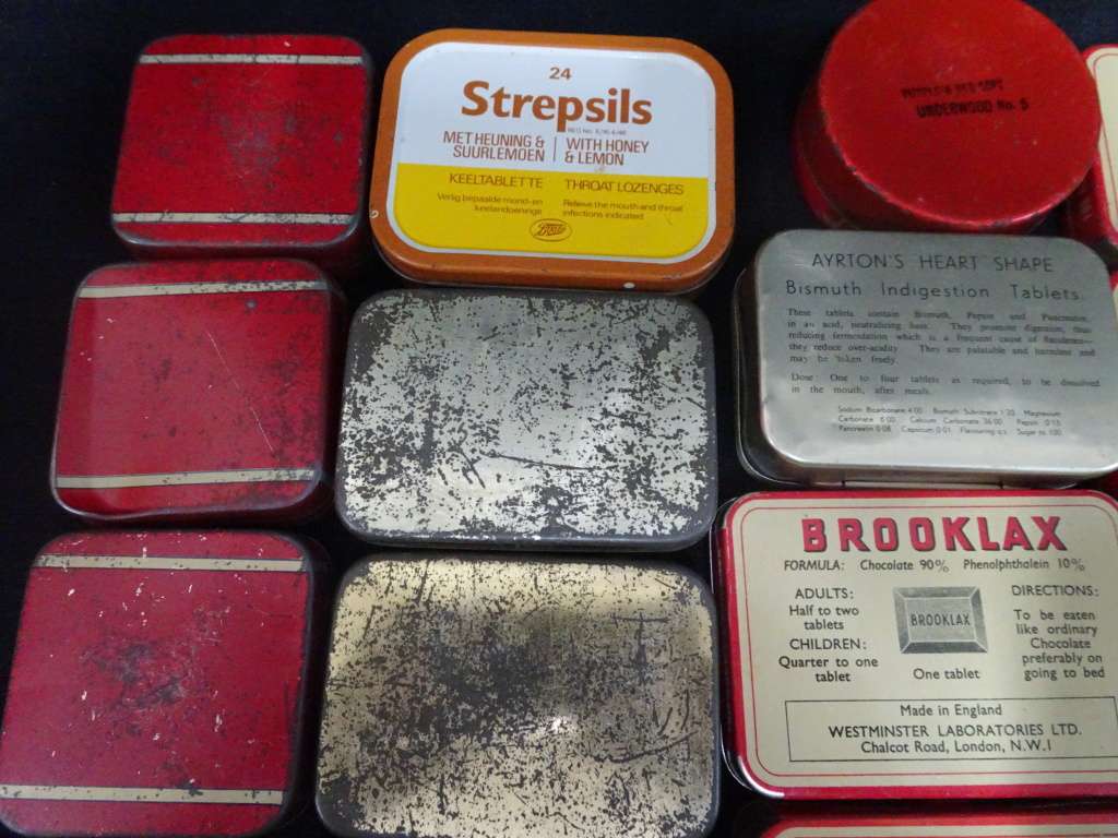 Lovely Big Collectioin Of Seventeen Vintage Tins - See Description