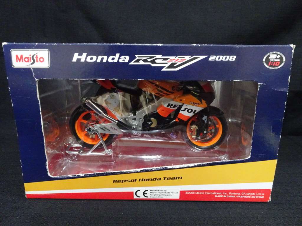 Stunning DieCast Honda RC212V Repsol Honda 2008 Bike - 1:10 Scale - Metal Moule
