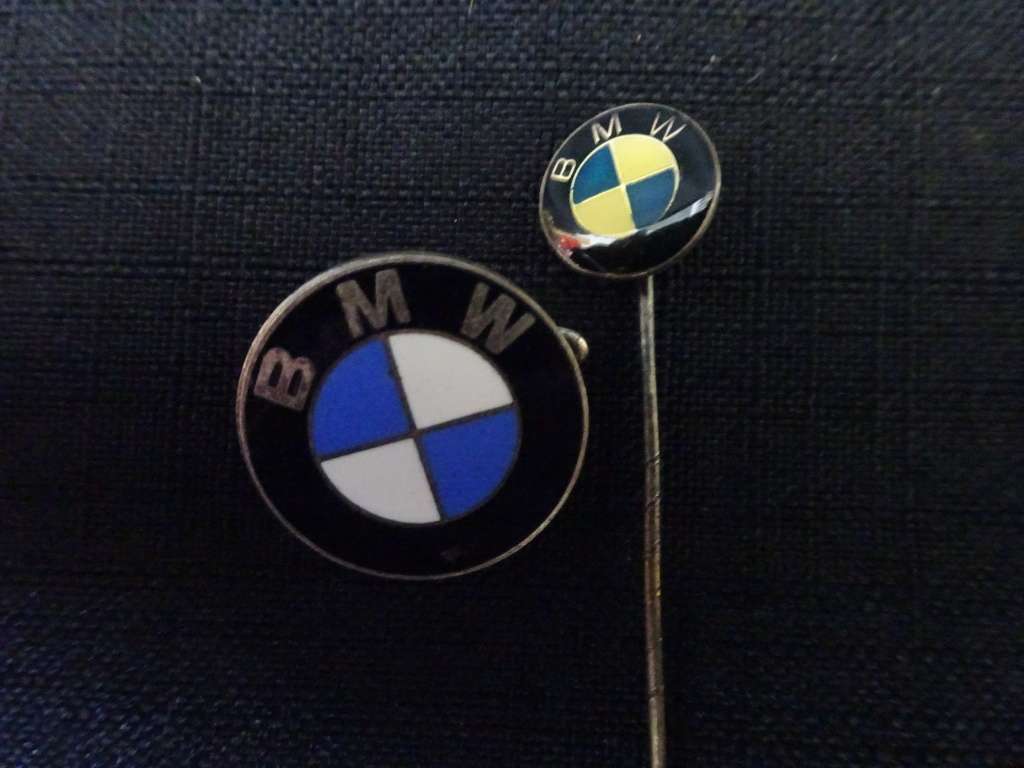 Two Stunning Vintage BMW Pins - In Good Condition