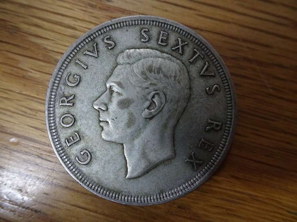 Union Of South Africa 1952 Silver Five Shilling Coin