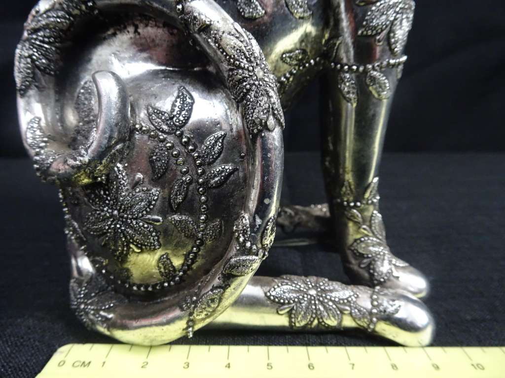 Stunning Funky Electroplating Resin Cat Ornament - In Excellent Condition