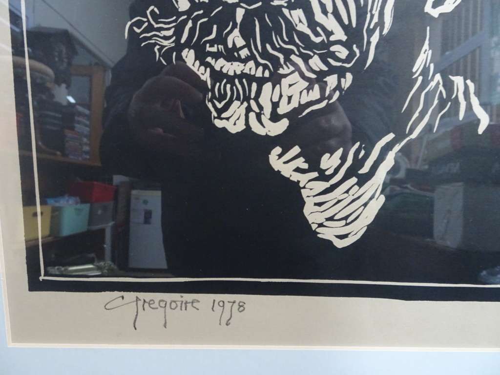Gregoire Boonzaier(SA 1909 -2005) "Mogadi Boom" Dated 1978 Linocut (See Description)