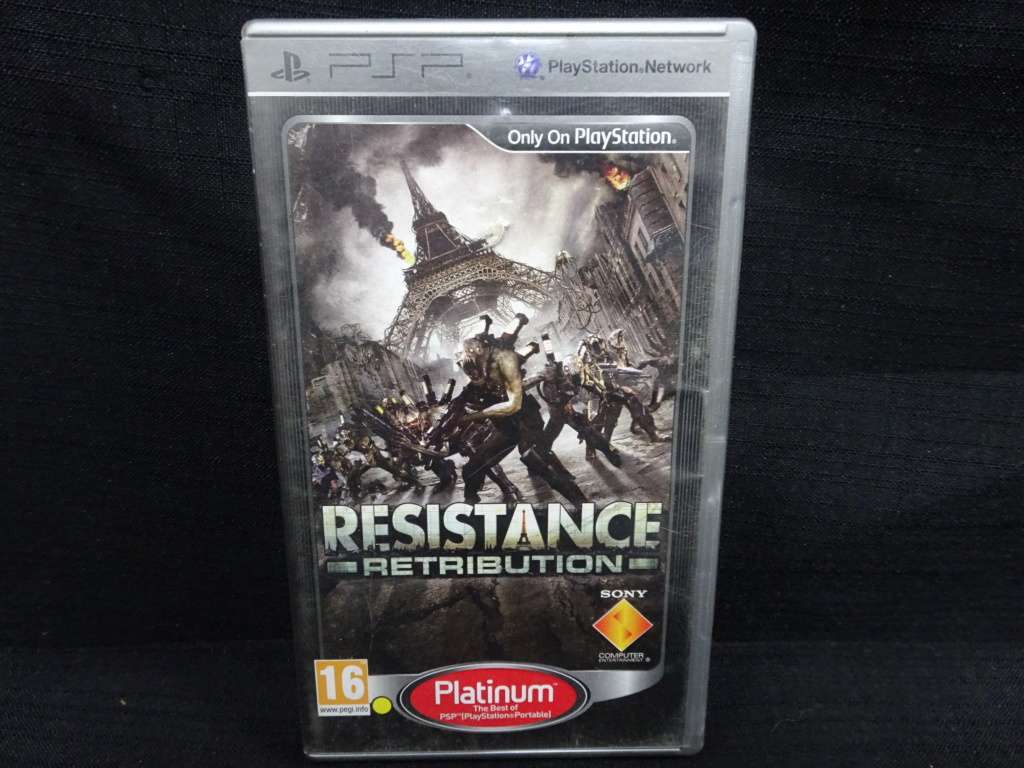 PSP Game - Resistance: Retribution - Platinum - In Good Condition