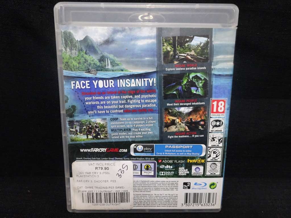 Play Station 3 (PS3) - Farcry 3 - In Good Condition
