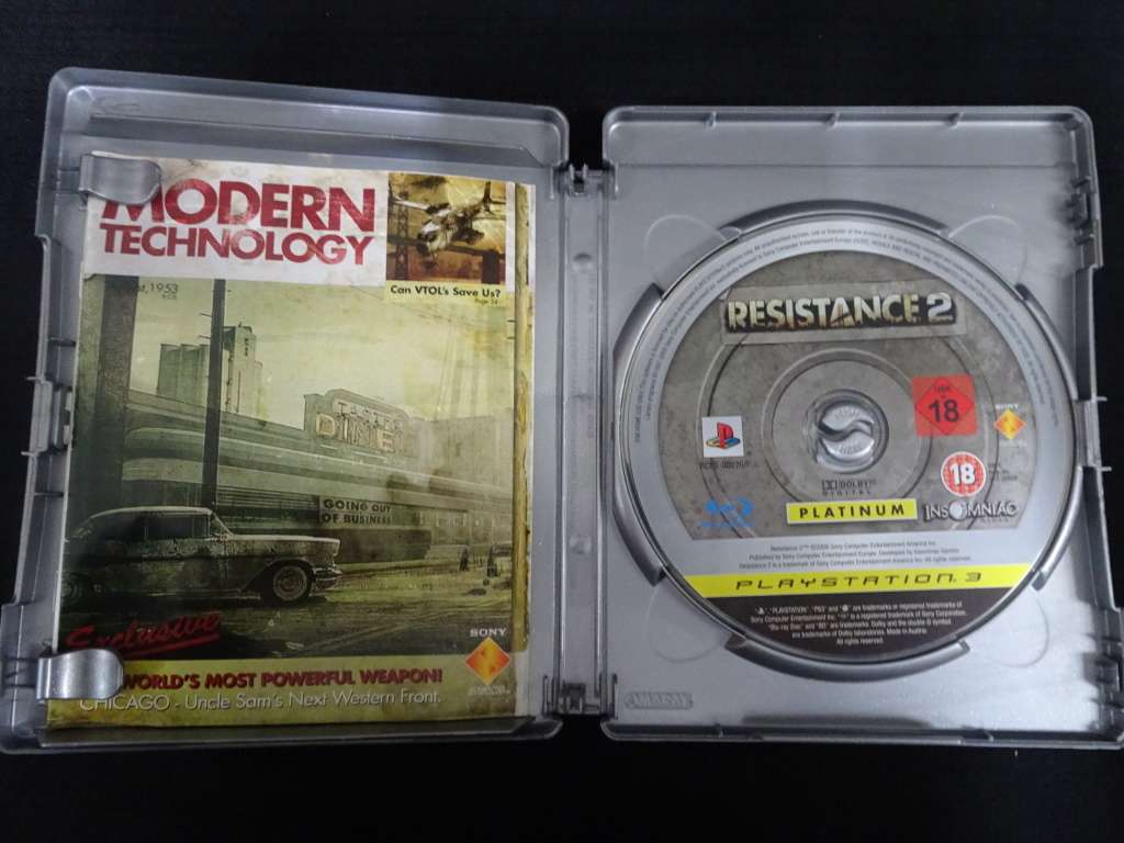 Play Station 3 (PS3) - Platinum - Resistance 2 - In Good Condition