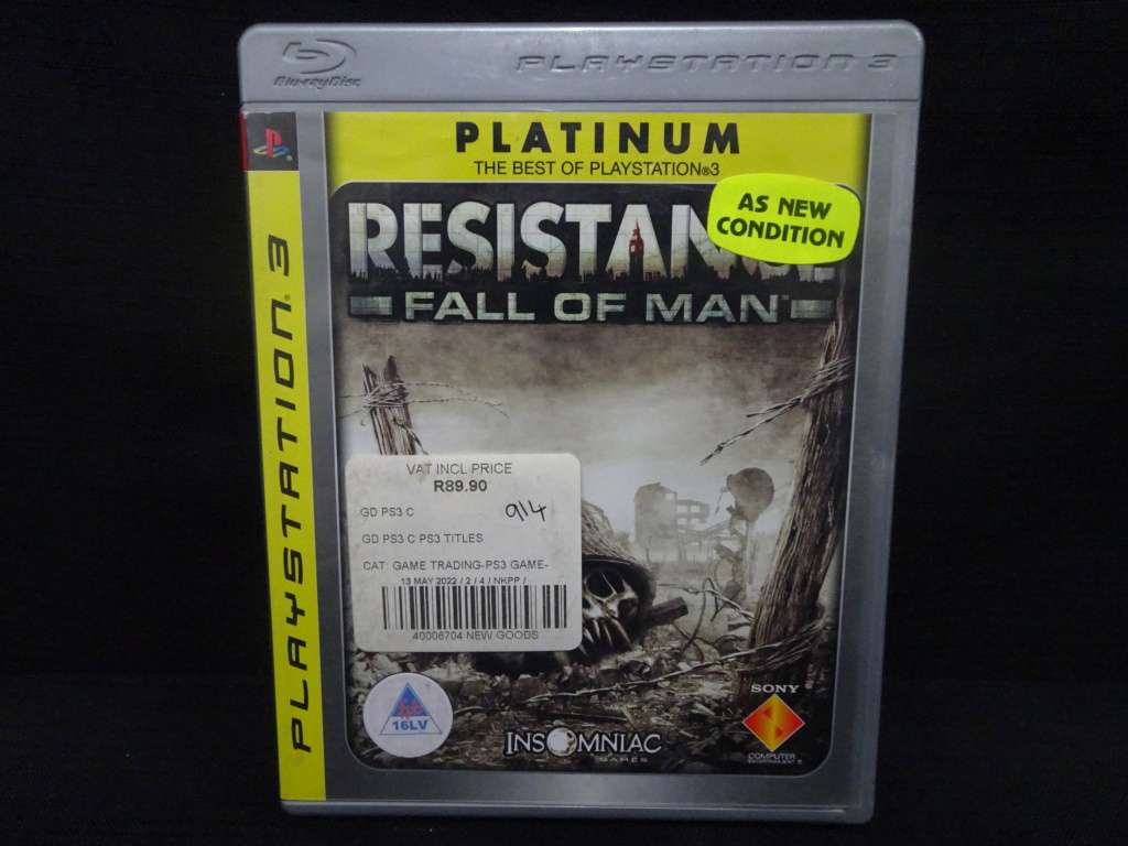 Play Station 3 (PS3) - Platinum - Resistance: Fall Of Man - In Good Condition