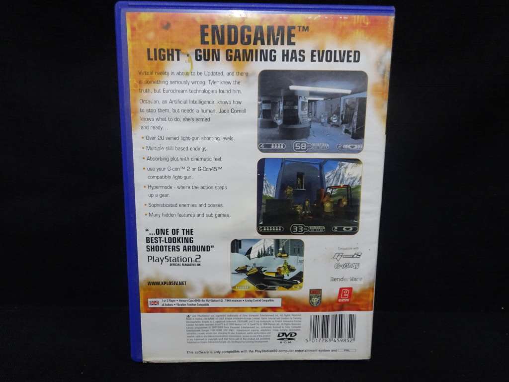 Play Station 2 (PS2) - Endgame - Light - Gun Gaming Has Evolved - In Good Condition