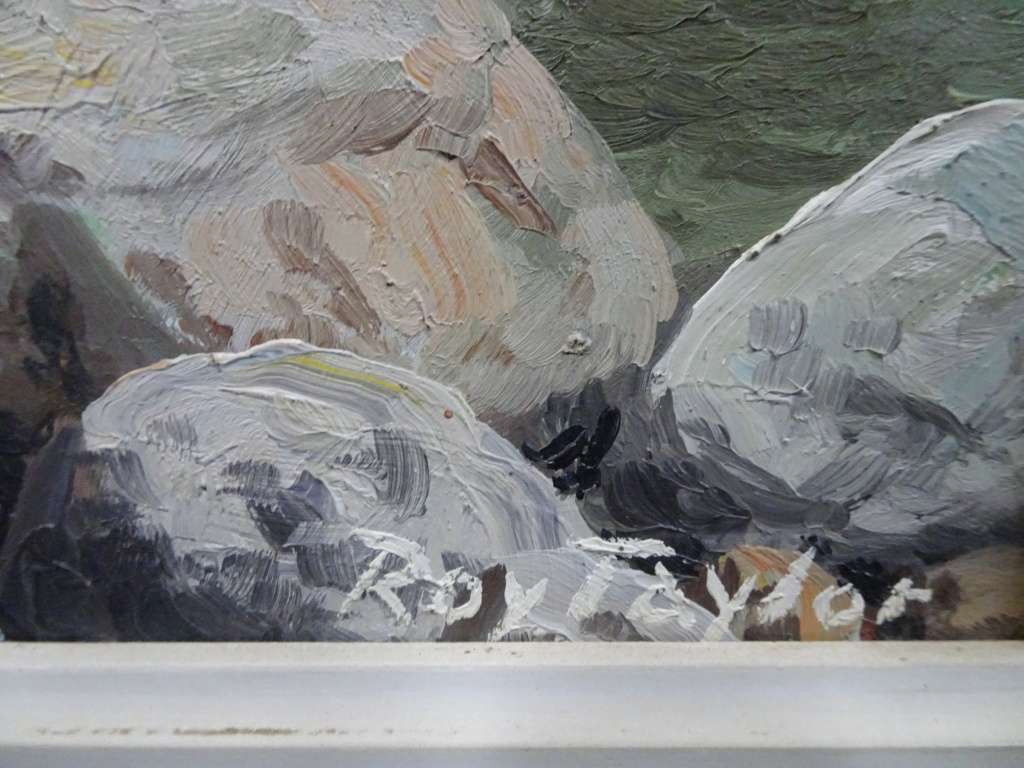 Stunning Large Oil On Board "Seascape" By Roy Cecil Taylor South African | 1919 - 2000