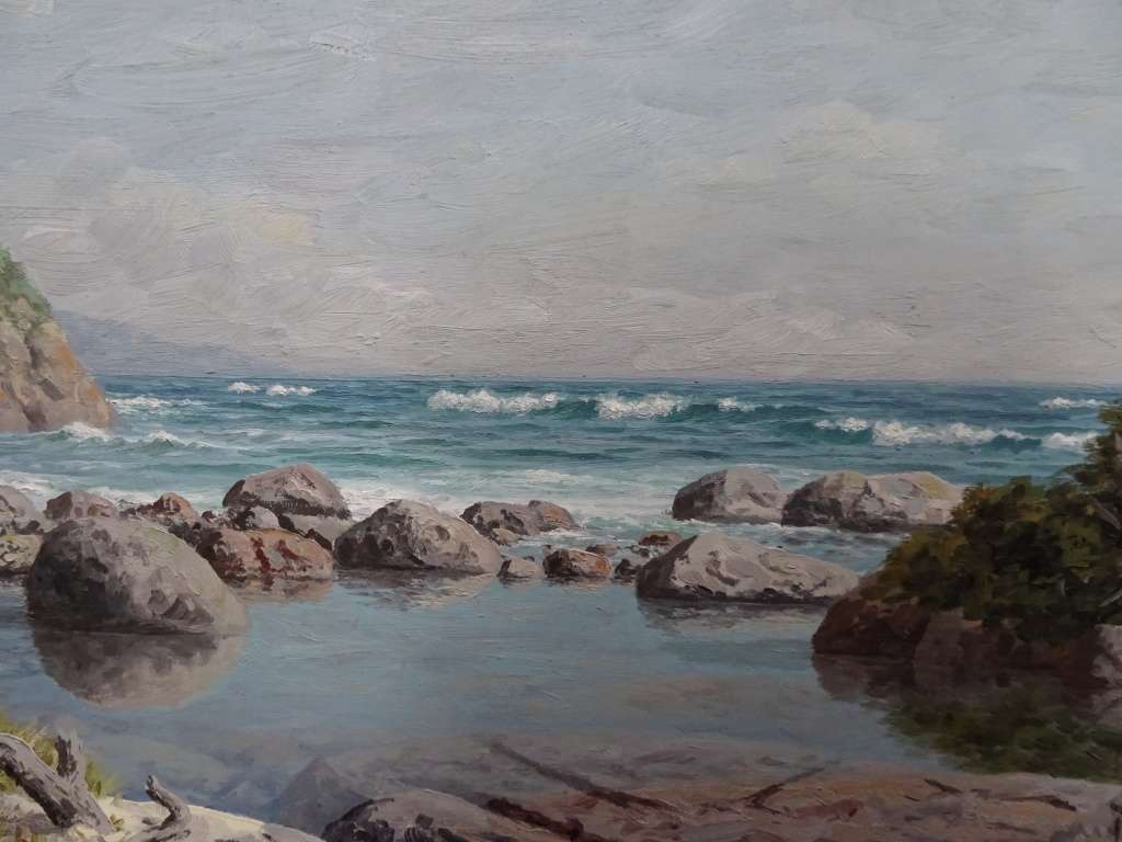 Stunning Large Oil On Board "Seascape" By Roy Cecil Taylor South African | 1919 - 2000