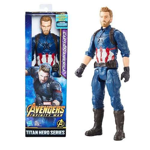 Avengers Infinity War Titan Hero Series Captain America 12-Inch Action Figure