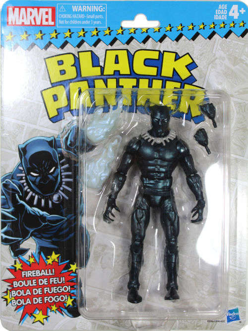 Marvel Legends Vintage Series ~ BLACK PANTHER ACTION FIGURE ~ Hasbro Superheroes RARE