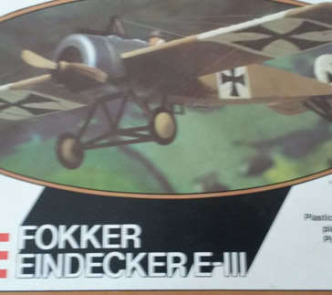 Fokker Eindecker E-III Model plane 1/72