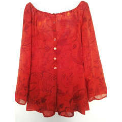 Burnt Orange Long-Sleeved Top (Medium)