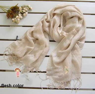 gorgeous women's scarves --flax