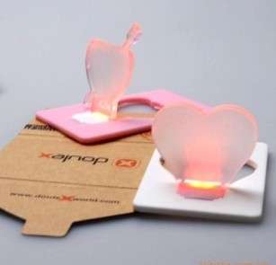 LOVE shape-new arrival !!  INNOVATIVE PRODUCTS - POCKET LAMP only 0.2cm thick