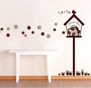 @ flower box - Home decor wall stickers pvc - waterproof - cheap and convenient @