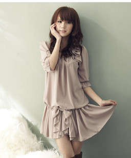 @ lovely women chiffon dress @