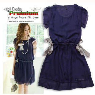 @ women purple chiffone dress - new arrival @