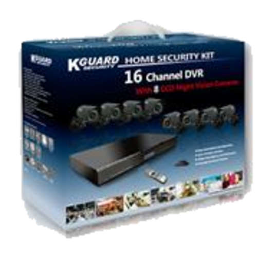 KGUARD COMBO 16 CH DVR + 8 IR CAMERAS (Perfect for DIY)