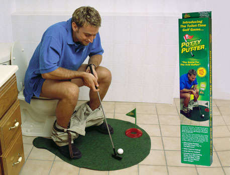 Bathroom Golf. FOR THE GOLFER WHO HAS EVERYTHING !!!!!!