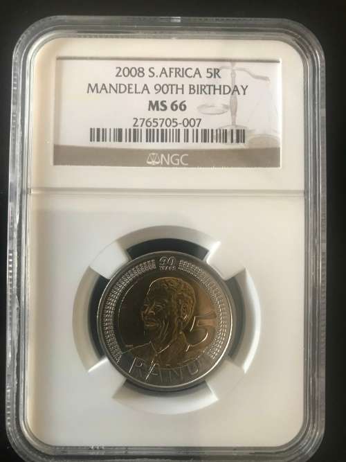 2008 NGC MANDELA 90TH BIRTHDY MS 66