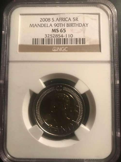 2008 NGC Graded R5 NELSON MANDELA MS 65