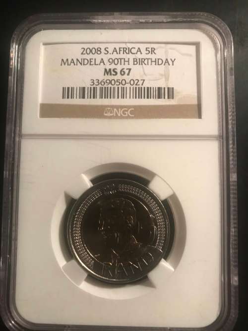 2008 NGC Graded R5 NELSON MANDELA MS 67