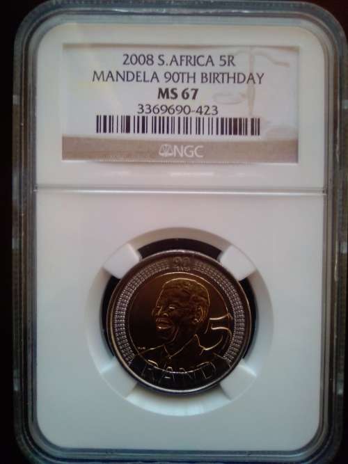 2008  NGC MANDELA 90TH BIRTHDAY MS 67- R5